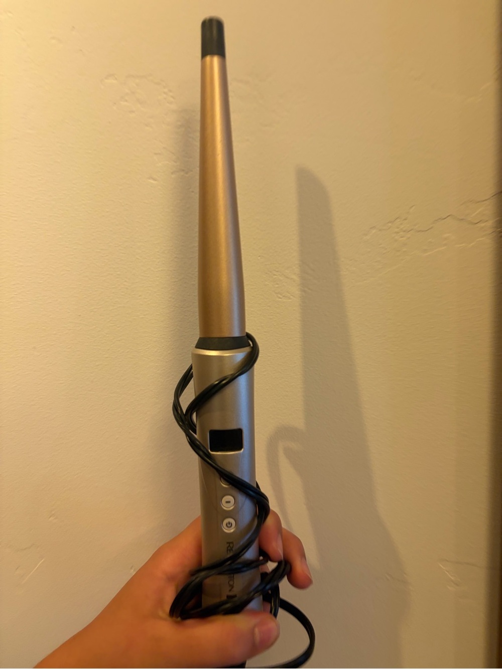 Remington Gold/Tan Conical Curling Wand